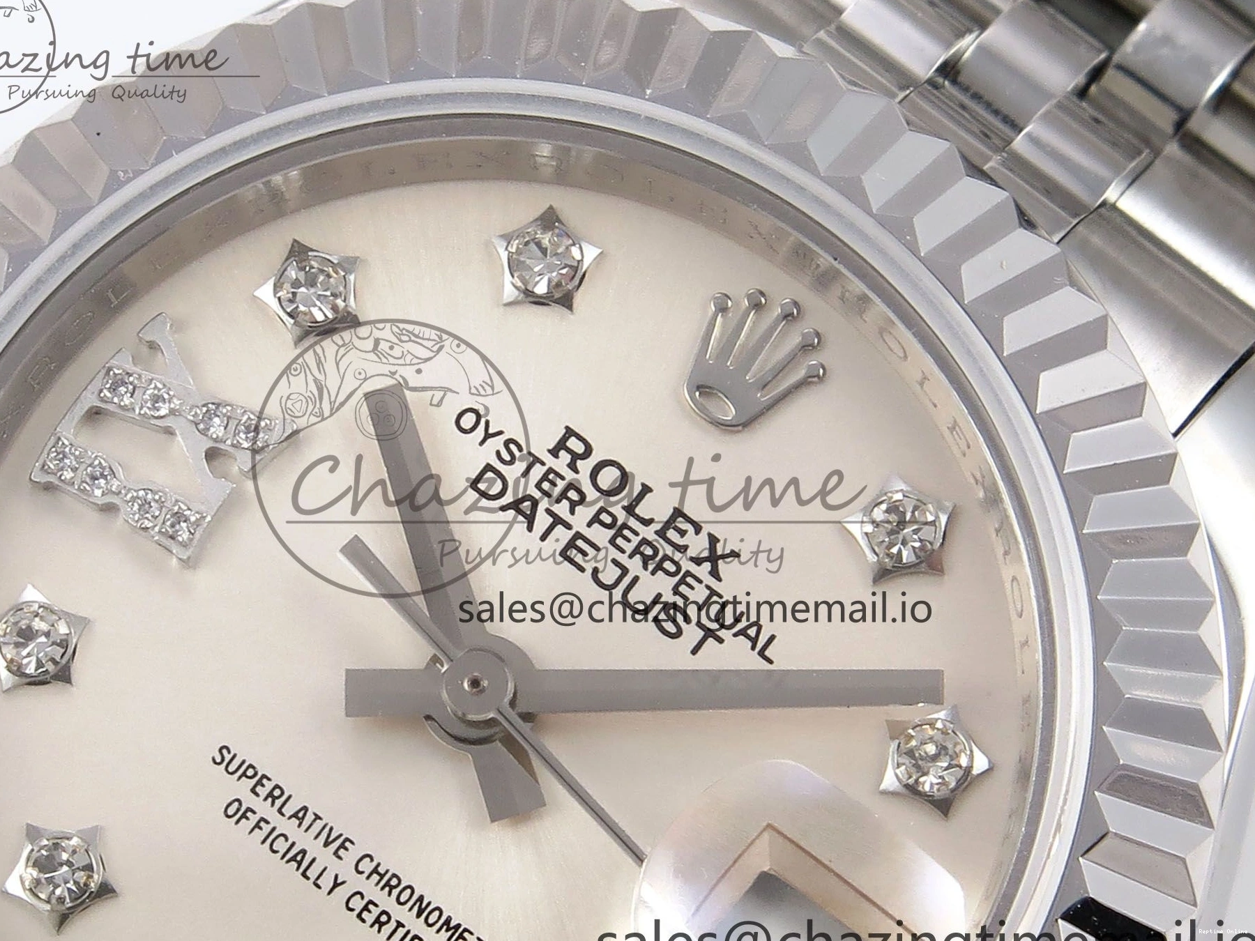 0115 DateJust 28MM 279174 SS GMF 1:1 Best Edition 904L Steel Silver Star Diamonds Dial on Jubilee Bracelet A Trendy 1140